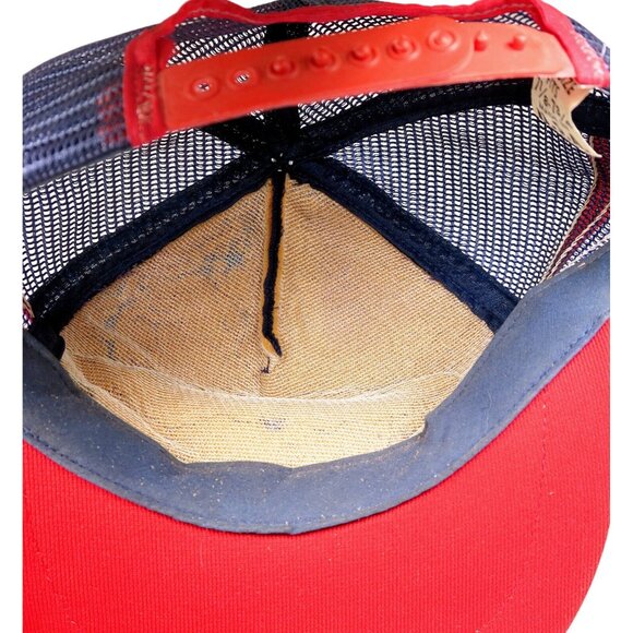 Vintage 70s-80s USA 3-Stripe Trucker Hat United Services Assoc Snapback - Picture 8 of 8